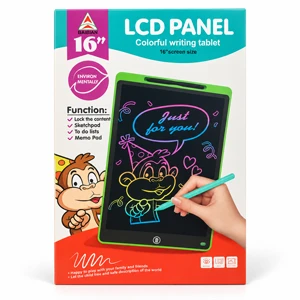 BAIBIAN 16-Inch Color LCD Writing Tablet for Kids & Adults with Stylus, One-Touch Erase, Lock Function and Reusable Drawing & Memo Screen (BB8002C)
